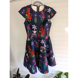 Ted Baker London Seesee Fold Sleeve Skater Dress